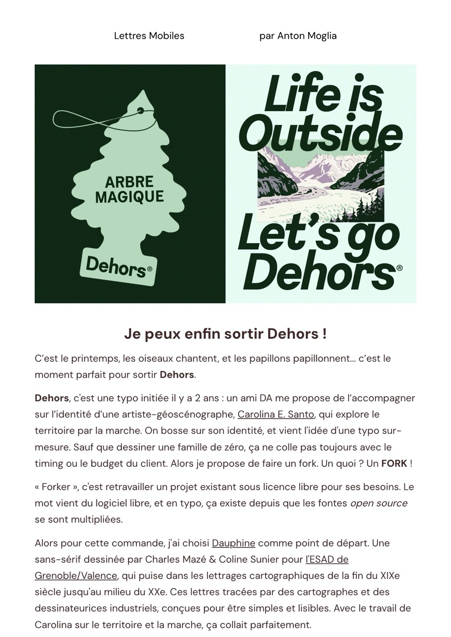 Aperçu newsletter