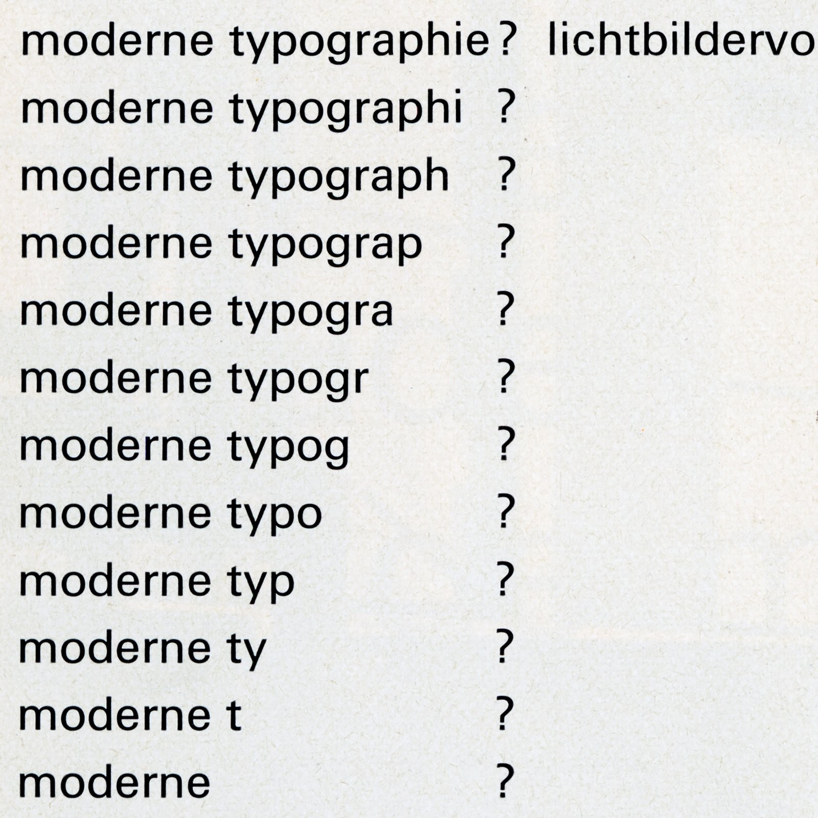 Symposium – La Nouvelle Typographie